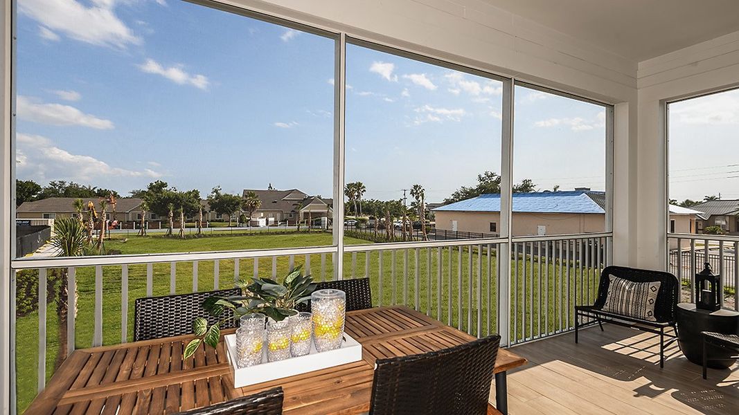 Furnished interior in a model home at Seahaven in Punta Gorda (Image 18).