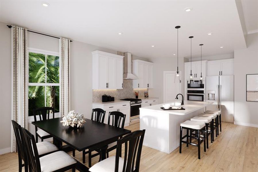 A beautifully designed kitchen made for hosting and making memories