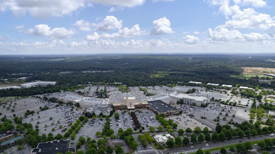 Aerial view of the Braselton Village community in Braselton, GA, showing layout and nearby surroundings (Image 22).