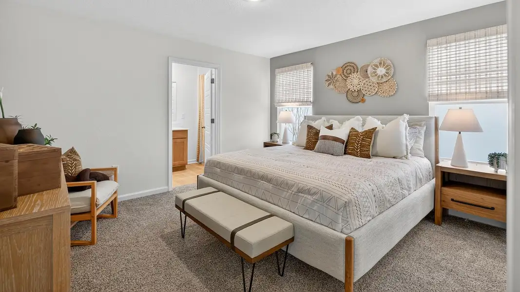 Furnished interior in a model home at Bridle Creek Express in Jacksonville (Image 5). Furnished interior in a model home at Bridle Creek Express in Jacksonville (Image 5).