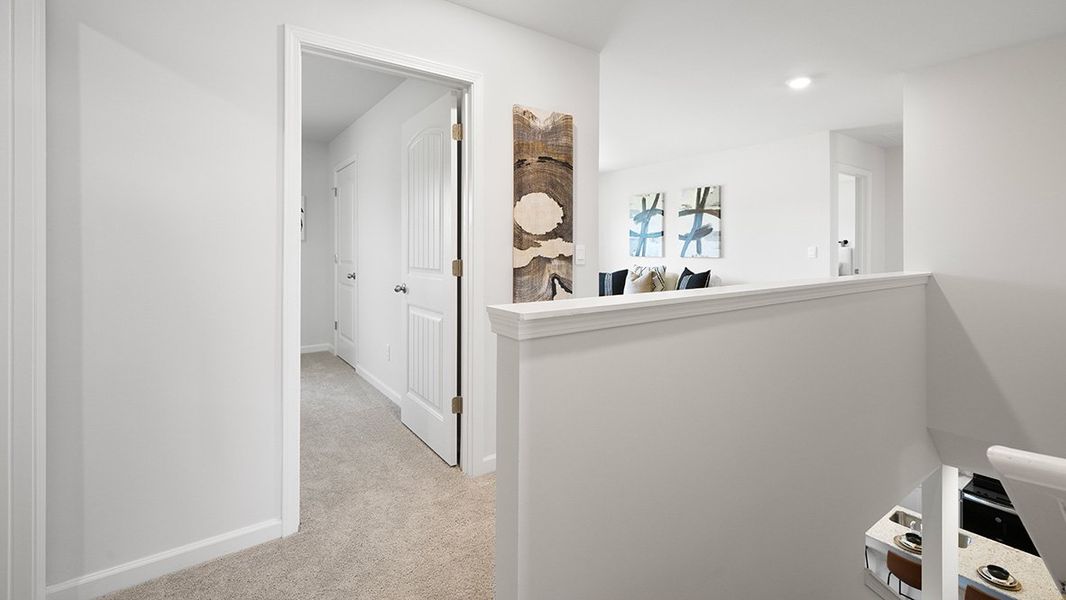 Furnished interior in a model home at Oaks at Cedar Grove in Fairburn (Image 32).