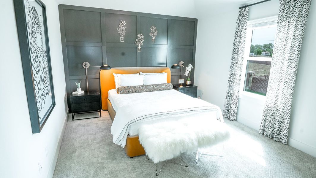 Furnished interior in a model home at Edgewood Creek in Celina (Image 13). Furnished interior in a model home at Edgewood Creek in Celina (Image 13).