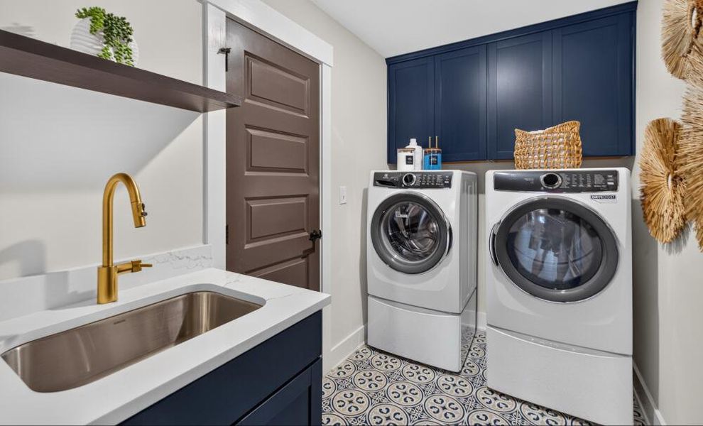 Furnished interior in a model home at Arbor West in Dawsonville (Image 14).