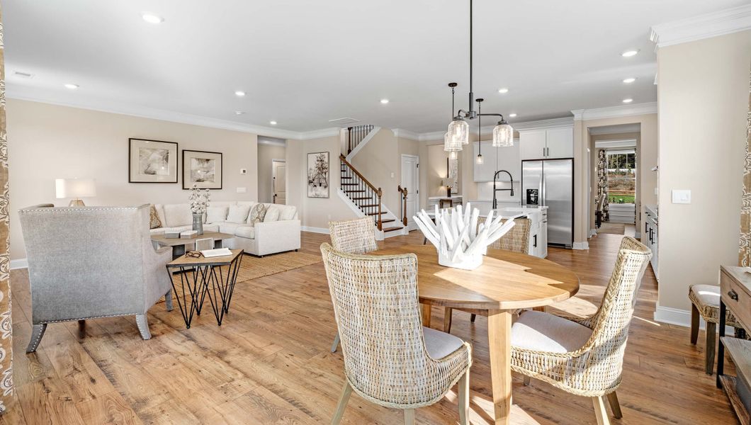 Furnished interior in a model home at Adams Glen in Greenville (Image 15).