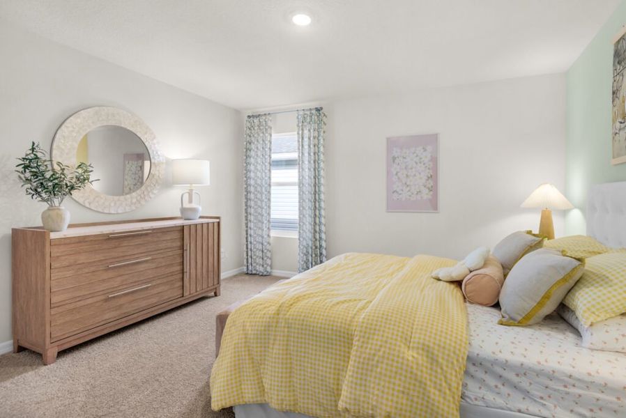 Furnished interior in a model home at Floridatown in Pace (Image 4). Furnished interior in a model home at Floridatown in Pace (Image 4).