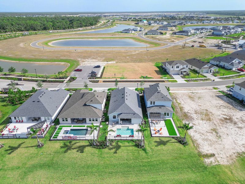 Aerial view of the The Sanctuary – Resort Collection community in Punta Gorda, FL, showing layout and nearby surroundings (Image 17).