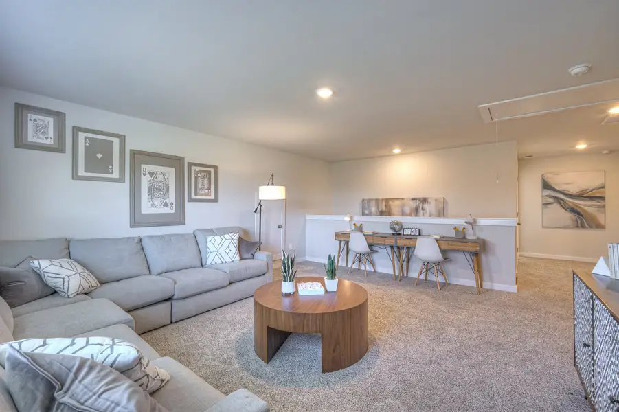 The upstairs loft gives the kids a place to hangout. The upstairs loft gives the kids a place to hangout.