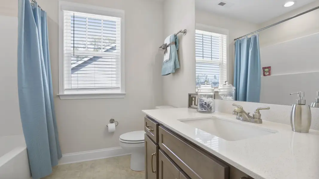 Furnished interior in a model home at Blue Ridge Trail in Fountain Inn (Image 23).