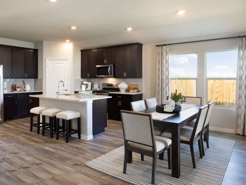 The Oleander boasts an open concept floorplan.