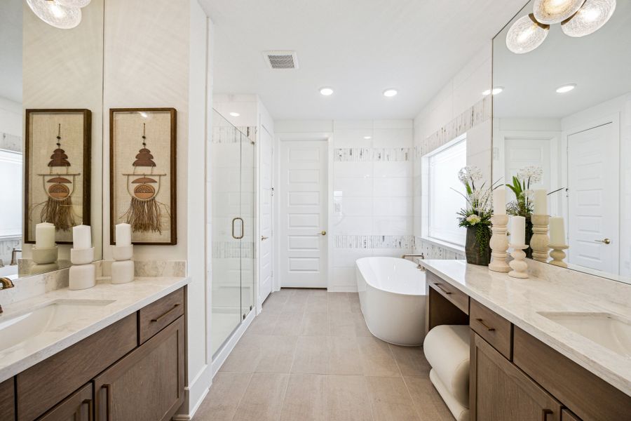 Furnished interior in a model home at Candela South - 40' in Richmond (Image 17).