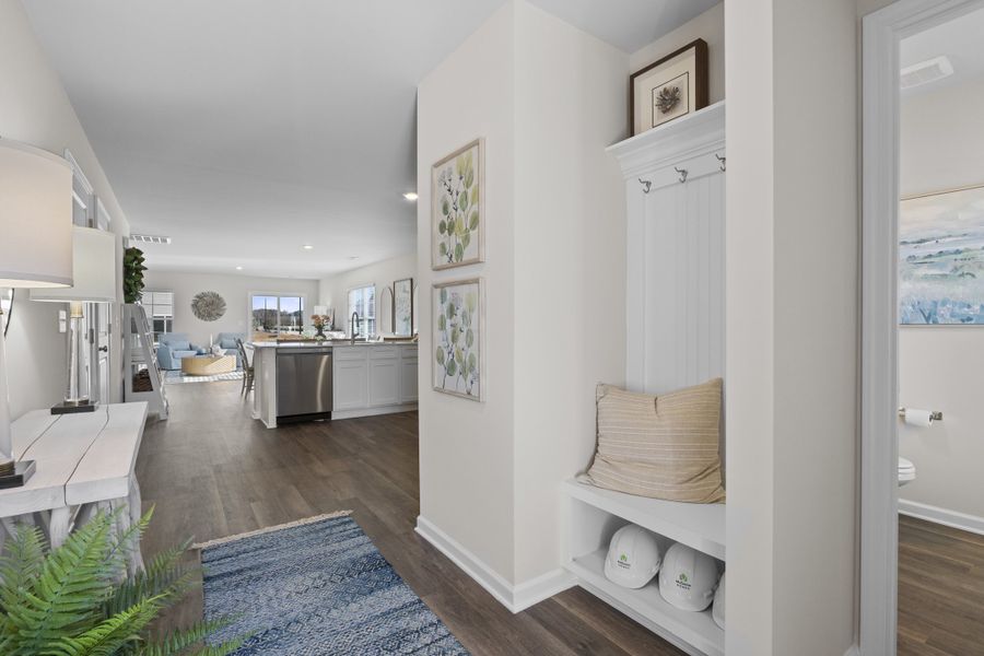 Furnished interior in a model home at Sibley Village in Sumter (Image 6).