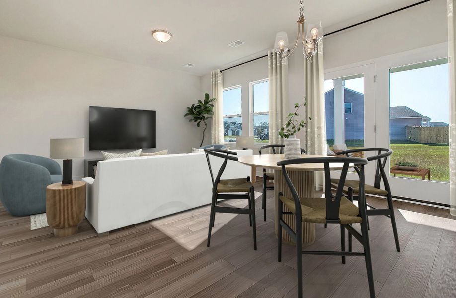 Furnished interior in a model home at Tea Farm: Lake Series in Ravenel (Image 6).