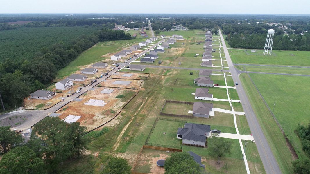 A large area with roads and buildings. A large area with roads and buildings.