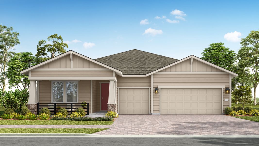 Front exterior of a home in the Pine Ridge at Sugarloaf Mountain - Overlook community, located in Minneola, FL (Image 1). Front exterior of a home in the Pine Ridge at Sugarloaf Mountain - Overlook community, located in Minneola, FL (Image 1).