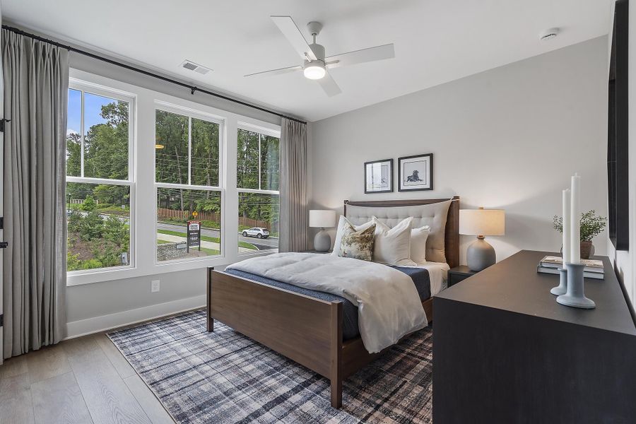 Furnished interior in a model home at Social Circle in Chattanooga (Image 25).