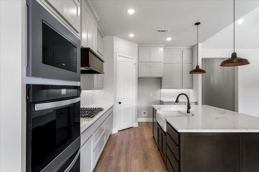 Furnished interior in a model home at Brooks Meadow in Weatherford (Image 12).