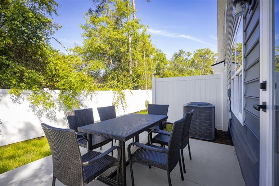 Live the Florida lifestyle with outdoor space for sunrise coffee and dinners under the stars. Live the Florida lifestyle with outdoor space for sunrise coffee and dinners under the stars.