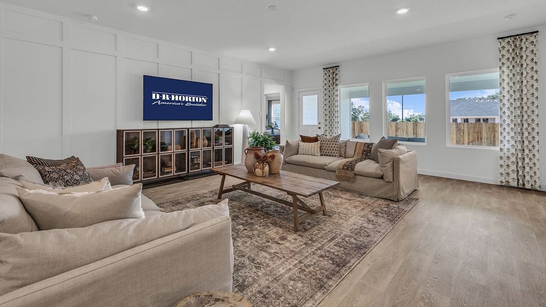 Furnished interior in a model home at Sonoma Oaks in Fredericksburg (Image 17).