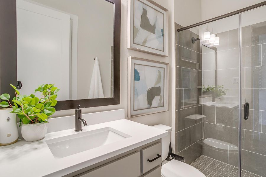 Furnished interior in a model home at Wildflower Ranch in Fort Worth (Image 7).