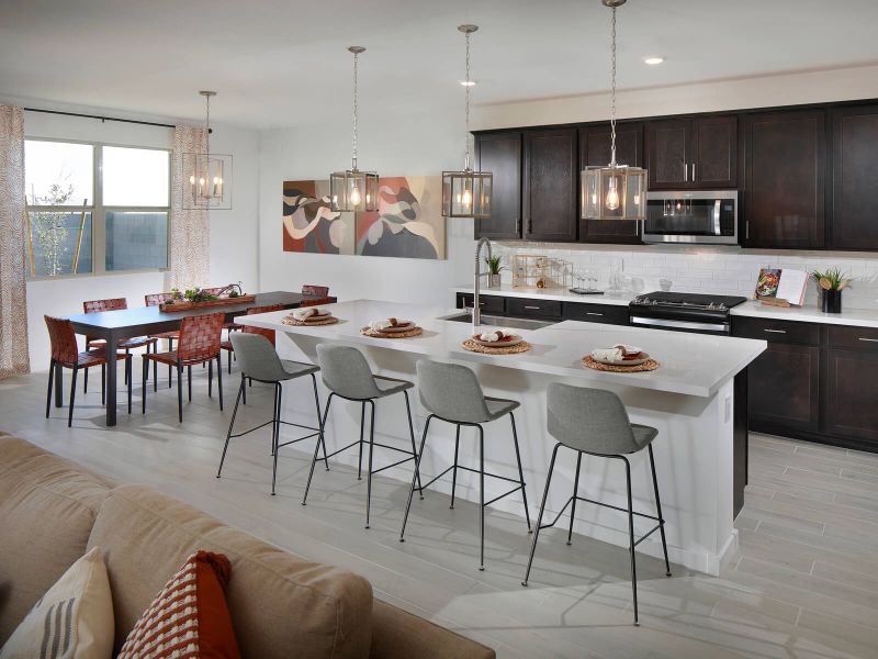 Bailey kitchen angled perspective at Canyon Views