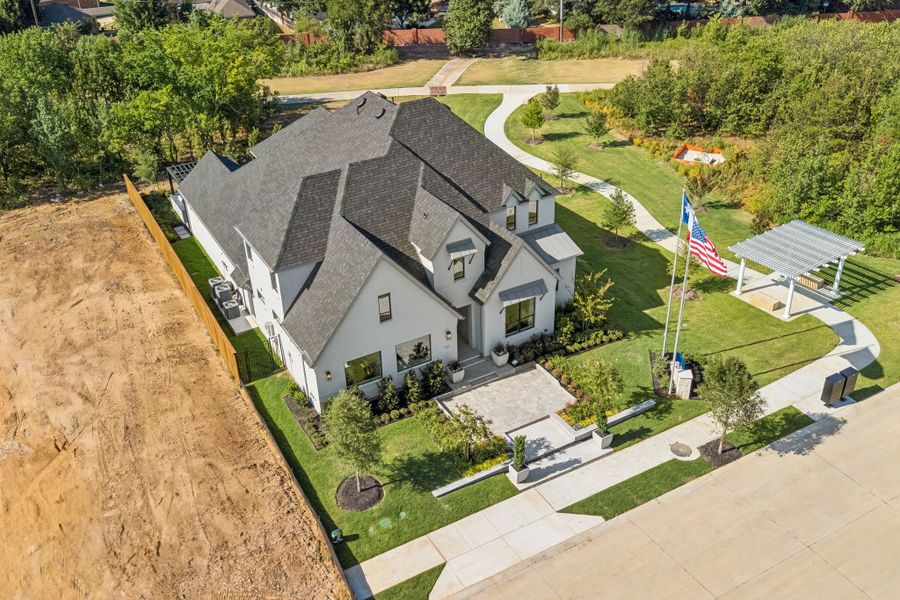 Plan 1640 Aerial Elevation - Bella Casa Model Photo Plan 1640 Aerial Elevation - Bella Casa Model Photo