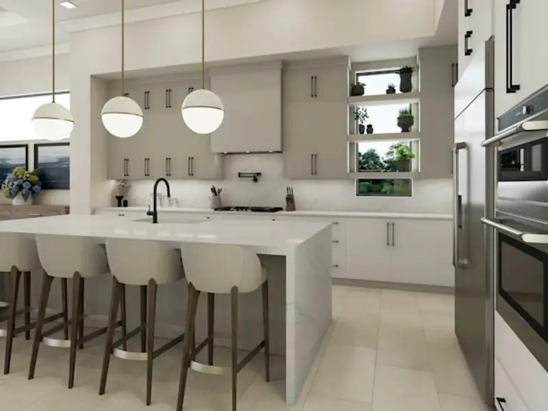 Furnished interior in a model home at Central Beach in Vero Beach (Image 7).