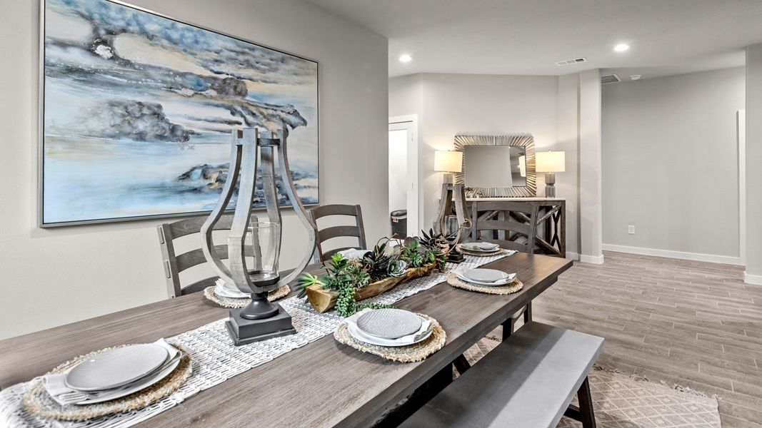 Furnished interior in a model home at Northwest Passage in Midland (Image 15). Furnished interior in a model home at Northwest Passage in Midland (Image 15).