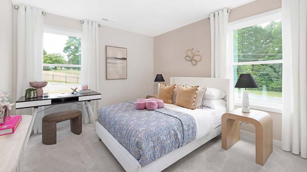 Furnished interior in a model home at Brantley in Mooresville (Image 23).