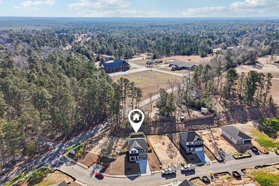 Aerial view of the Whiskey Run community in New Ellenton, SC, showing layout and nearby surroundings (Image 11).