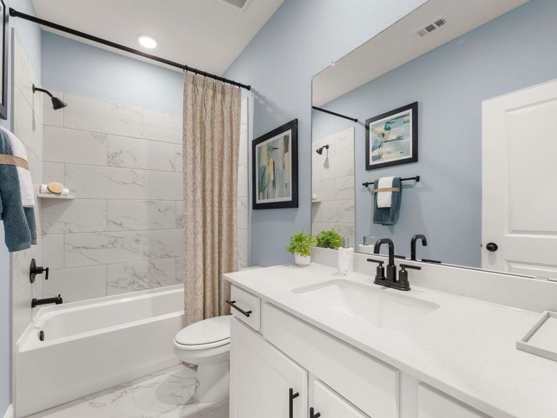 Furnished interior in a model home at Meadow Ridge Estates in Josephine (Image 14). Furnished interior in a model home at Meadow Ridge Estates in Josephine (Image 14).