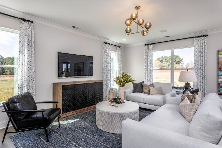 Furnished interior in a model home at Black Forest Pointe in Benson (Image 14).