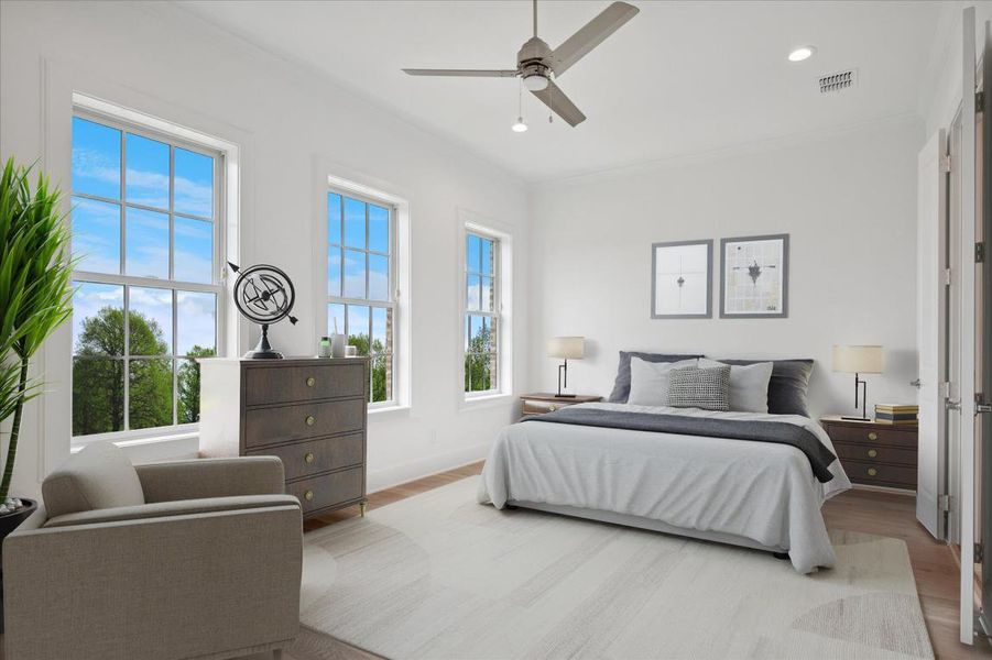 Furnished interior in a model home at Carroll Crest in Carrollton (Image 20).