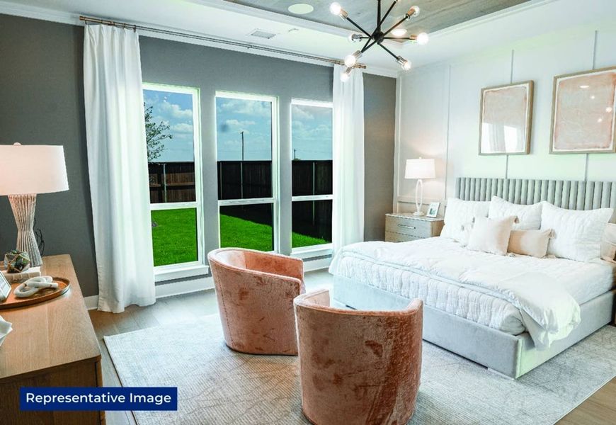 Furnished interior in a model home at LeTara in Haslet (Image 11).