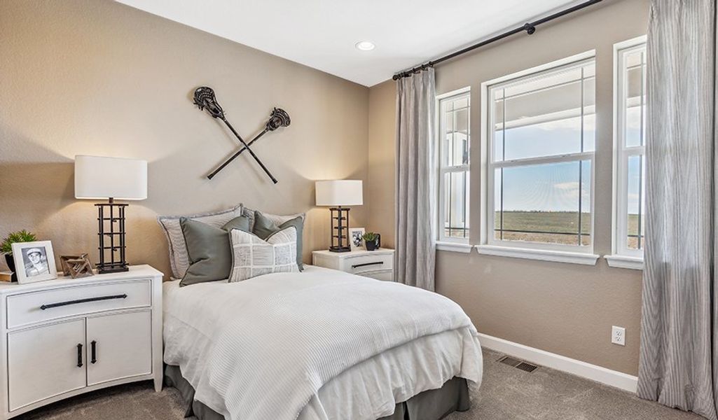 Furnished interior in a model home at Daybreak at The Aurora Highlands in Aurora (Image 22). Furnished interior in a model home at Daybreak at The Aurora Highlands in Aurora (Image 22).