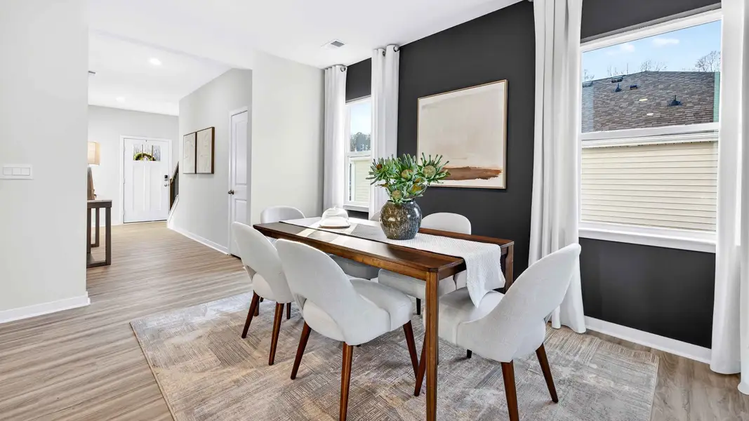 Furnished interior in a model home at Stanton in Richburg (Image 6).