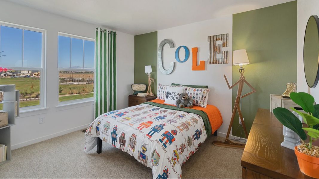 Furnished interior in a model home at Trailside on Harmony in Timnath (Image 12). Furnished interior in a model home at Trailside on Harmony in Timnath (Image 12).