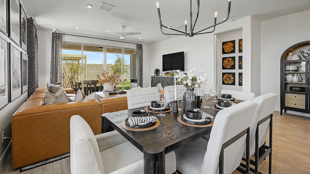 Furnished interior in a model home at Apache Farms in Buckeye (Image 7).