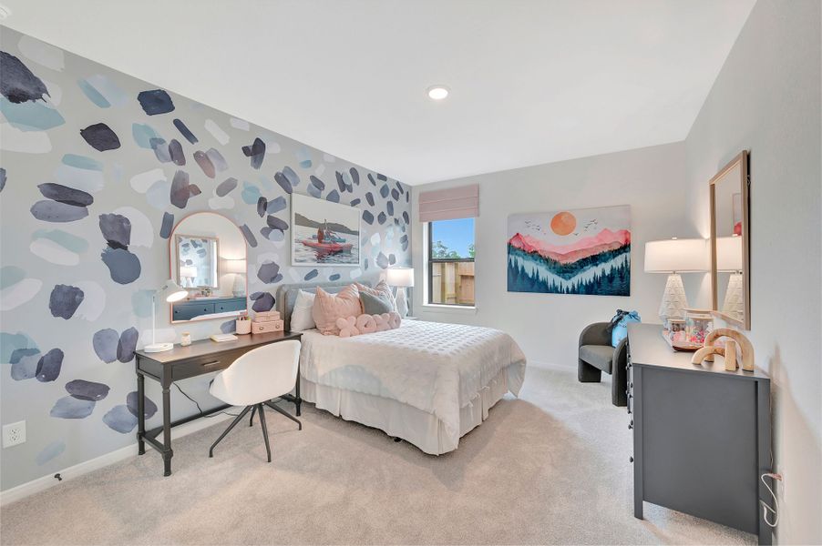 Furnished interior in a model home at Sundance Cove Lakeside - Overlook View Collection in Crosby (Image 30).