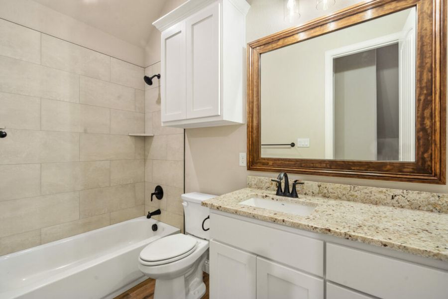 Furnished interior in a model home at Crown Valley in Weatherford (Image 16).