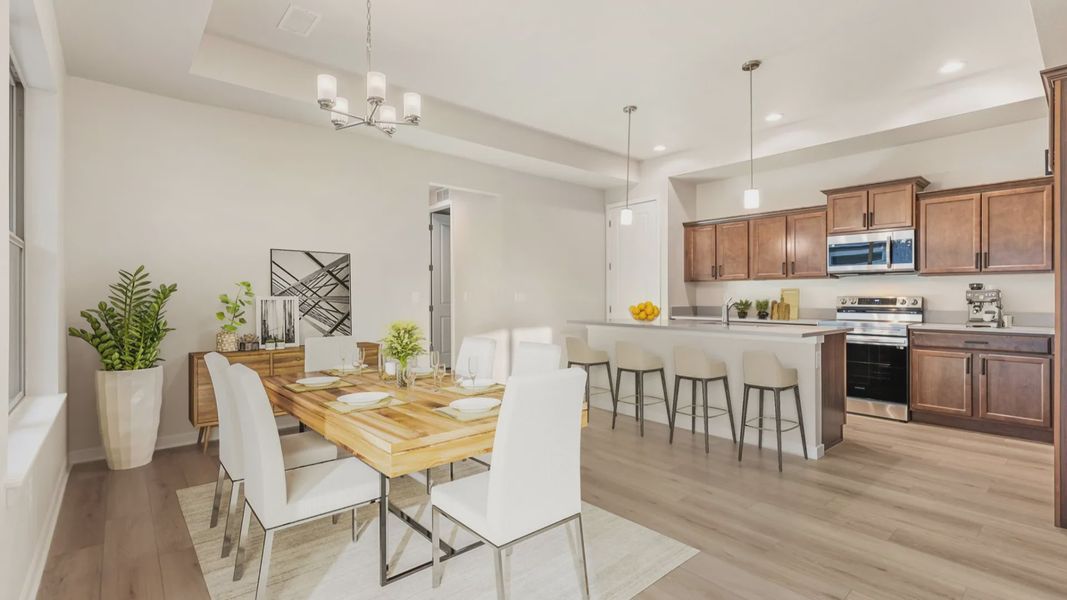 Furnished interior in a model home at The Courtyards at Lupton Village in Fort Lupton (Image 6).