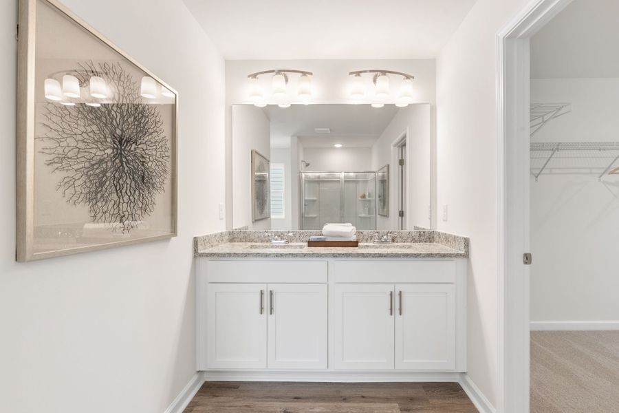 Furnished interior in a model home at Oakhill Estates in Adairsville (Image 48). Furnished interior in a model home at Oakhill Estates in Adairsville (Image 48).
