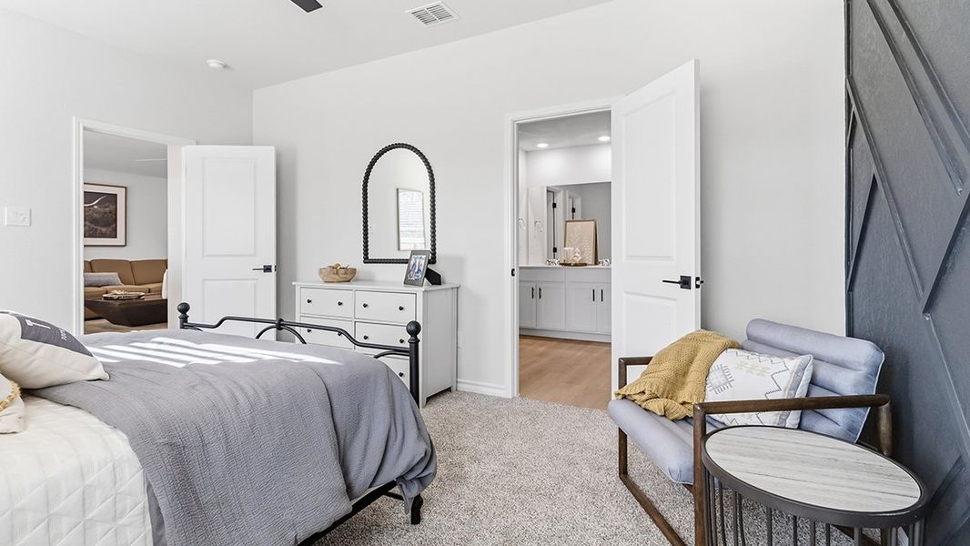 Furnished interior in a model home at The Birch at Spencer Ranch in Boerne (Image 21). Furnished interior in a model home at The Birch at Spencer Ranch in Boerne (Image 21).