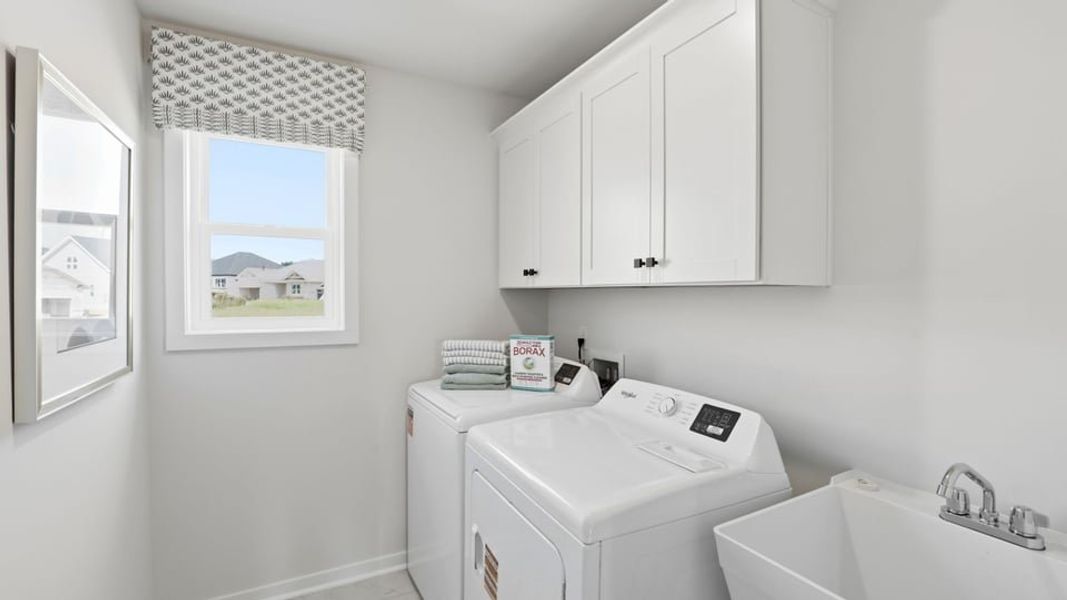 Furnished interior in a model home at Harrison Valley in Simpsonville (Image 31).