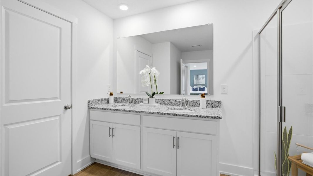 Furnished interior in a model home at Catlett Cove in Knoxville (Image 27).