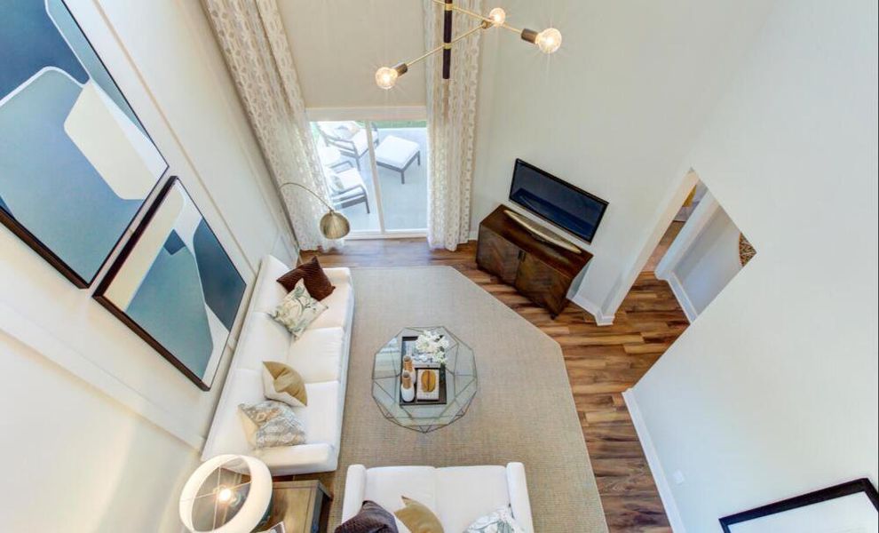 Furnished interior in a model home at CraigStone in Woodruff (Image 12).