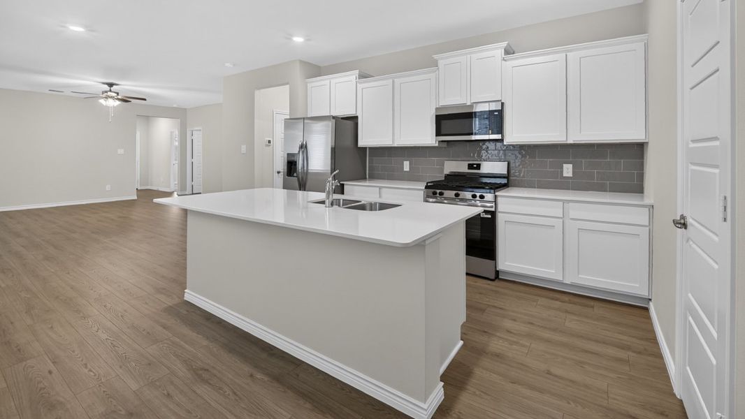 Furnished interior in a model home at Magnolia at Legacy Hills in Celina (Image 4).