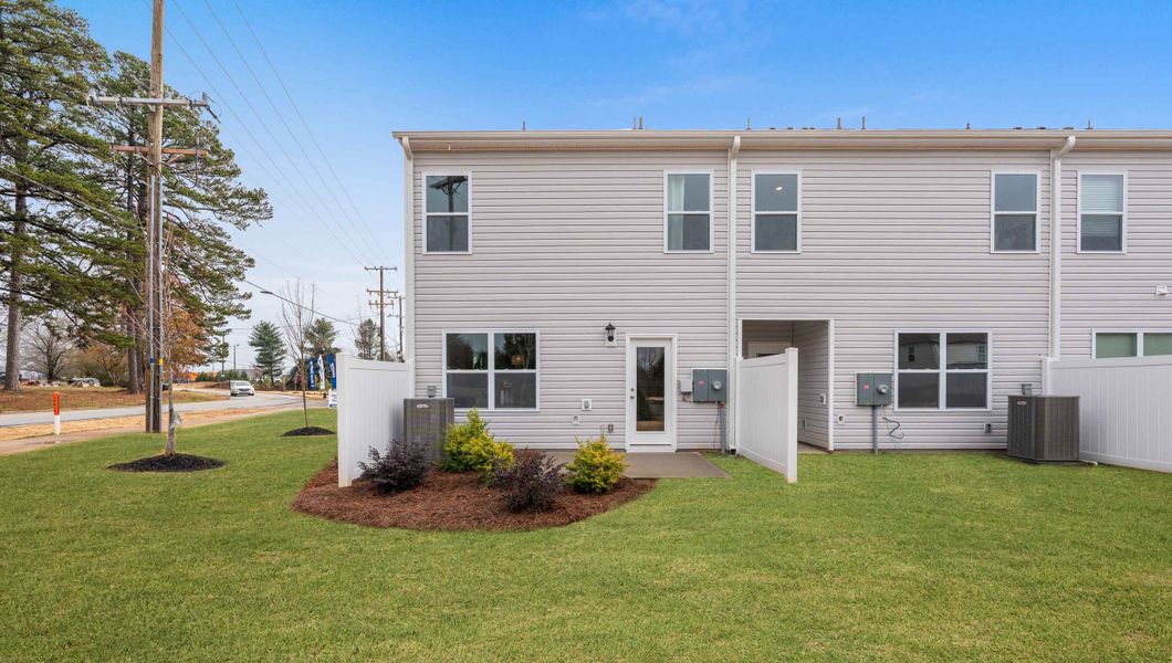 Front exterior of a home in the Covington Village community, located in Greer, SC (Image 1).