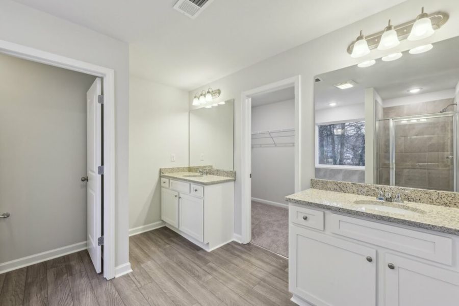 Furnished interior in a model home at Stephens Landing in Loganville (Image 39). Furnished interior in a model home at Stephens Landing in Loganville (Image 39).