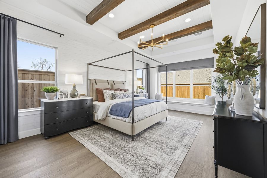 Furnished interior in a model home at Providence Cove in McKinney (Image 10).