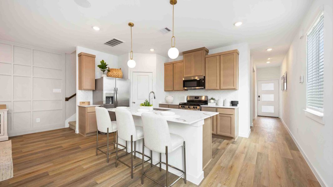 Furnished interior in a model home at Pinehaven in Houston (Image 5).
